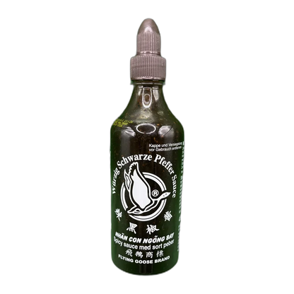 FLYING GOOSE Pittige Zwarte Pepersaus Fl 455ML