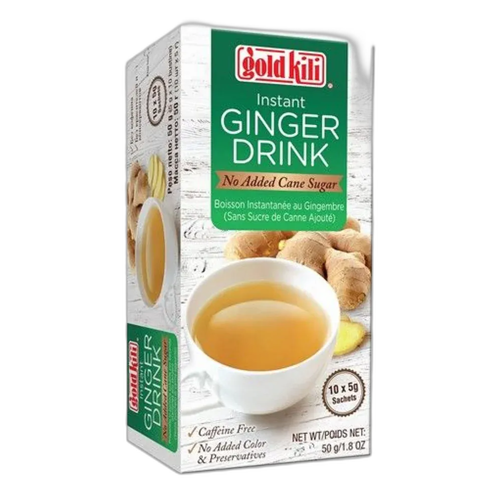 Gold Kili Ingwerdrink ohne Zucker – Instant – 50g – 100% Ingwerextrakt
