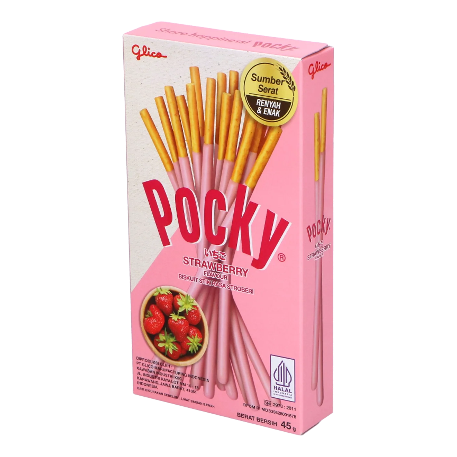 POCKY Biskuit Sticks Strawberry 45G
