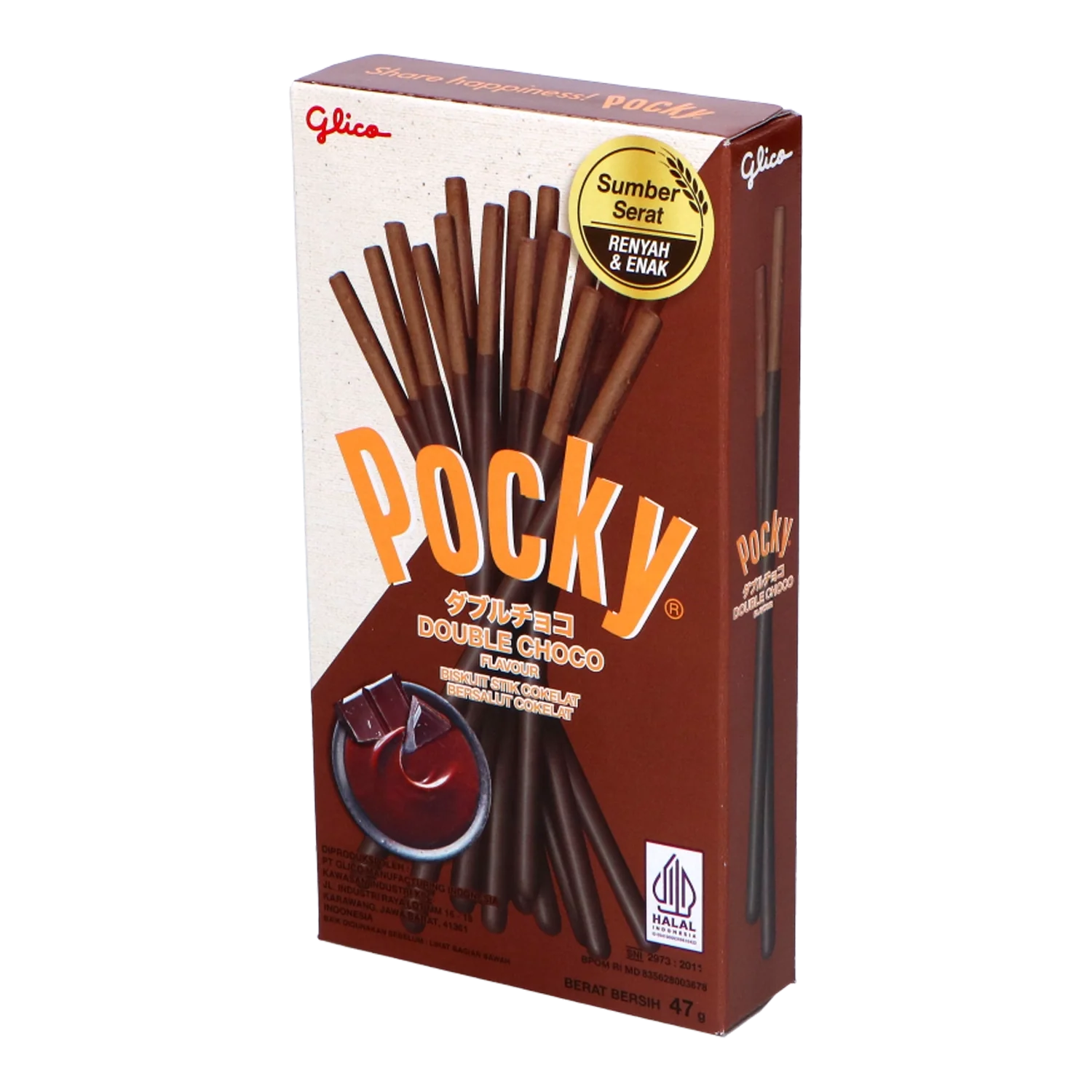 POCKY Biskuit Sticks Double Choco 47G